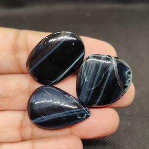 Natural Tiger's Eye Oval Cabochon Agate Stone Stones for Jewelry - Product Image 1