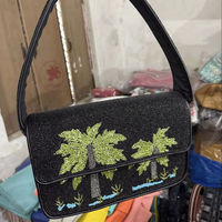 Bolso de Mano Tradicional Indio de Lujo, Multicolor, con Cuentas de Cristal, Artesanía Duradera, Hecho a Mano, Accesorios de Moda RR Premium