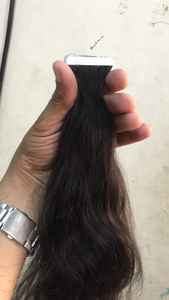 Más vendidos 100% mejor calidad cutículas alineadas piel Invisible sin costuras suave doble trama cinta India extensiones de cabello humano - Product Image 4