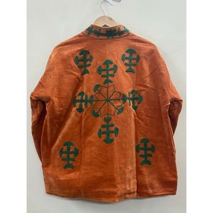 Hand Embroidered <b>Velvet</b> Knitted Cotton Breathable <b>Jacket</b> <b>Women</b> Mandarin Collar Full Sleeve Floral Pattern Open Front - Product Image 2
