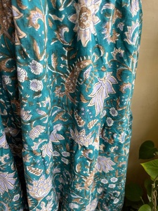 Robe longue maxi décontractée à col en V et manches longues, imprimé floral 100 % coton, collection 2026, prix usine - Product Image 5