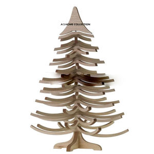 Support de présentation de Noël en métal aluminium de qualité supérieure, en forme d'arbre, finition marron, éclairage LED, pour décorations suspendues - Product Image 5