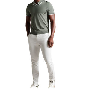 Polo à manches courtes de haute qualité en gros, coton premium respirant, doux, confortable, léger, coupe classique - Product Image 2