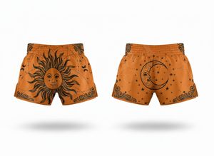 Shorts de Muay Thai pour hommes, design brodé personnalisé, satin polyester 300 GSM, décontractés, sport, combat, karaté, BJJ, Muay Thai - Product Image 4