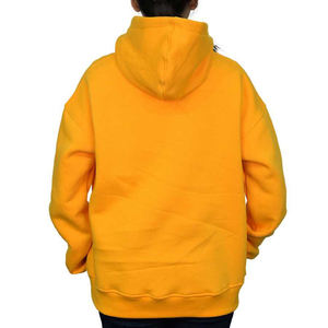 Sudadera con Capucha para Mujer, Color Amarillo Sólido, Felpa de Algodón, Corte Regular, para Otoño, con Bolsillos - Product Image 2