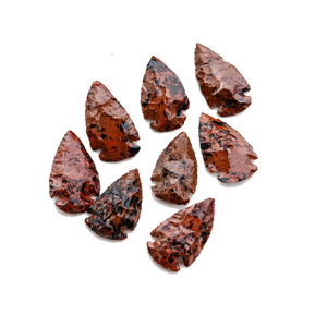 Pointes de flèche en pierre naturelle, obsidienne acajou, pointes de flèche en cristal, pointes de flèche en jaspe fantaisie pour la guérison, grossistes en pierres précieuses et cristaux - Product Image 5