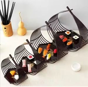 pentagon Shaped Metal Platters With Iron <b>wire</b> handle Luxury Chocolate Candy Serving Tray Platter - Product Image 1