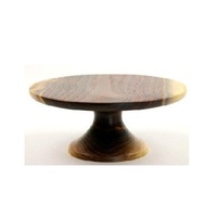 Plateau de présentation de gâteaux en bois fait main avec socle pour cupcakes, pâtisseries, desserts, fêtes d'anniversaire et mariages