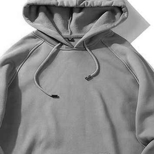 Sweat à capuche zippé gris pour homme avec manches raglan, cordon de serrage, poche kangourou, décontracté, 100 % coton, léger, respirant, streetwear - Product Image 6
