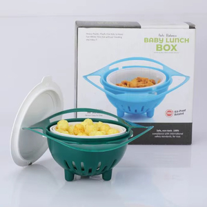 Tazón Giratorio Antiderrames para Bebés con Tazón Interior Giratorio de 360 Grados y Base de Silicona Antideslizante para Viajes y Uso en el Hogar - Product Image 1