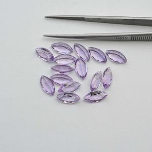 5x10mm naturel rose améthyste à facettes Marquise forme prix de gros pierre en vrac Rose De France améthyste fabricant de bijoux - Product Image 2
