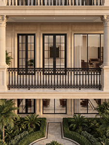 Balustrade de balcon de luxe en acier galvanisé de style victorien européen, à montage sur terrasse, résistante à la rouille, pour extérieur traditionnel - Product Image 3