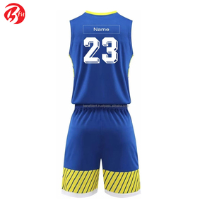 Ensemble d'uniformes de basketball pour hommes adultes de haute qualité, personnalisés, respirants, antibactériens, à séchage rapide, 100% polyester, pour l'entraînement sportif - Product Image 4