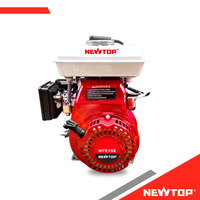 Moteur à essence 4 temps 98cc 152F 1,8KW 2,5hp à démarrage par lanceur, anti-vibration, couple élevé pour pompe à eau, débroussailleuse, karting