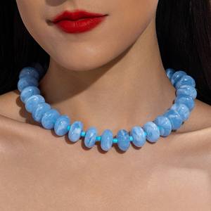 สร้อยคอเรซิ่นทรงเรขาคณิตสไตล์วินเทจสุดหรูจาก Javed Handicrafts ดีไซน์สวยงามเคลือบเงา เหมาะสำหรับงานแต่งงานและงานปาร์ตี้ - Product Image 4