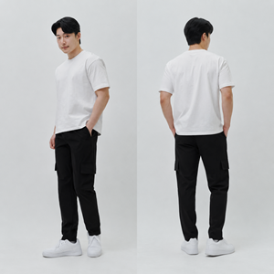 MACCI Men's Solid Summer Cargo Jogger Shorts Drawstring Waist Casual Pockets Mid Rise Breathable Quick Dry Knitted Satin 100% - Product Image 3