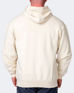 Sweat-shirts en molleton de coton crème avec logos personnalisés, coupe classique, couleur unie, design décontracté avec poche, pour l'automne et l'hiver - Product Image 6