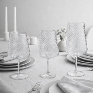 Verre à vin en plastique incassable à tige longue, couleur personnalisée, motif tourbillon - Product Image 6