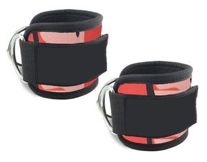 Sangle de cheville la plus vendue pour machine à câble, brassard de gym rembourré en néoprène avec anneau en D en acier pour l'entraînement des jambes - Product Image 6
