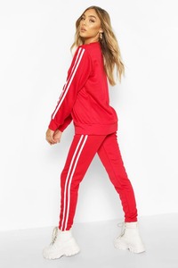 Ensemble de survêtement unisexe jaune léopard à manches longues, col rond, sweat-shirt décontracté et pantalon avec poches latérales, taille élastique, vêtements d'hiver - Product Image 3