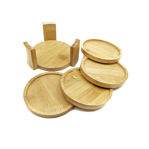 Eco Friendly Bamboo Round <b>Coaster</b> Natural <b>Drink</b> Mat for Bulk Wholesale Buyers - Product Image 4