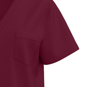 New Quality Custom Logo And Size Simple Stylish For Adults In Pocket Fashionable Medical <b>Scrub</b> <b>Top</b> Shirt - Product Image 5