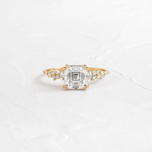 IGI/GIA Lab Grown Cut Diamond Vintage 14K Rose Gold Unisex Boda/Aniversario/Anillo de fiesta Anillo de compromiso de corte fino para Unisex - Product Image 2