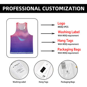 เสื้อกล้ามครอปออกกำลังกาย ระบายอากาศได้ดี ไซส์ใหญ่พิเศษ สปอร์ต ฟิตเนส วิ่ง เทรนนิ่ง เนื้อผ้าคอตตอน  รับสกรีนโลโก้ - Product Image 6