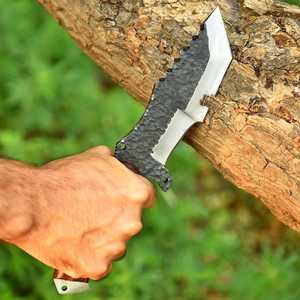 Mini Cuchillo de Supervivencia de Acero Inoxidable para Exteriores, Mango de Madera de Palisandro, Cuchillo Multiusos Portátil para Camping y Caza - Product Image 5