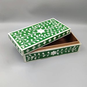 Boîte en nacre MOP, boîte de rangement pour bijoux décorative avec incrustations, boîte cadeau artisanale, décoration de maison en bois de luxe, fournisseur en gros MOP - Product Image 2