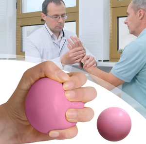 Ballon de médecine jaune en EPP 7 cm anti-éclatement pour l'exercice et le fitness - Product Image 1