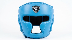 Dumela International – Protection de tête unisexe en cuir de vachette respirant, personnalisable avec logo, fermeture auto-agrippante, protection de base de haute qualité - Product Image 1