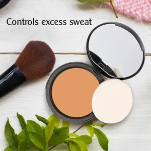 Poudre compacte professionnelle OEM à fini mat, vente en gros, marque privée, poudre pressée légère absorbant l'excès de sébum pour le maquillage du visage - Product Image 4