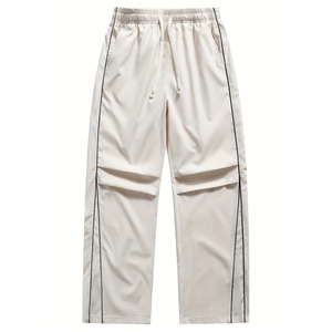 Pantalon unisexe ample en molleton, coupe droite, décontracté, idéal pour la détente, les voyages et la mode urbaine moderne pour les acheteurs - Product Image 4