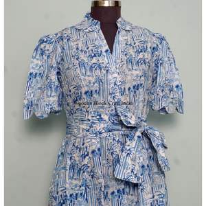 Vestido Midi de Algodón Transpirable para Mujer, Diseños Elegantes con Bolsillos para Fiestas al Aire Libre y Ocasiones Especiales - Product Image 4