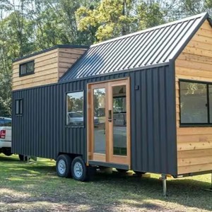 Casa Prefabricada Moderna en Contenedor sobre Ruedas, Remolque Modular, Casa Móvil, Cabaña, Cocina, Baño, Espacio para Dormir, Unidad de Vivienda Portátil - Product Image 2