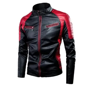 Spring Breathable Windproof Unisex <b>Jacket</b> High Quality Multi Pocket Casual Motorcycle PU Leather Polyester Standard <b>Jacket</b> - Product Image 1