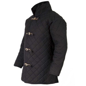 High Quality Handmade Adult Unisex <b>Winter</b> Belt Closure Medieval Gambeson <b>Long</b> Length Full Sleeve <b>Jacket</b> for Halloween and Ester - Product Image 3
