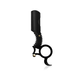 Superior Quality Professional Ring Barber <b>Razor</b> Beard Hair Cutting Stainless Steel <b>Single</b> <b>Blade</b> Lightweight Barbershop Use - Product Image 3