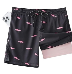 Shorts de Baño Elásticos Personalizados al por Mayor, Diseño con Estampado de Árboles, Secado Rápido, Shorts de Surf para Hombre, Trajes de Baño - Product Image 4