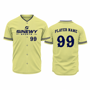 เสื้อเบสบอล SINEWY SPORTS แขนสั้นสำหรับผู้ชาย ชุดทีมแบบกำหนดเอง ระบายอากาศได้ดี ผลิตจากโพลีเอสเตอร์ พิมพ์หมายเลข 99 ทรงปกติ สั่งทำได้ - Product Image 1