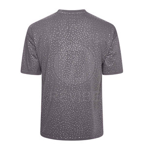 เสื้อยืดคอตตอน 100% ประดับเพชร ระบายอากาศดี คอกลม แขนสั้น คุณภาพสูง เสื้อผ้าฤดูร้อน REVIBE INDUSTRY เสื้อลำลองผู้ชาย - Product Image 2