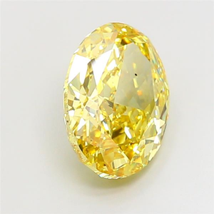 Diamant de laboratoire CVD certifié, taille ovale, jaune intense et vibrant, pierre précieuse lâche, chef-d'œuvre de joaillerie de créateur haut de gamme - Product Image 5