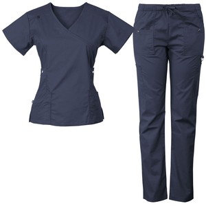 Professional Grade Doctor <b>Scrubs</b> <b>Set</b> for Healthcare Workers Soft Stretch Fabric Wrinkle Resistant Comfortable Hospital <b>Scrubs</b> - Product Image 6