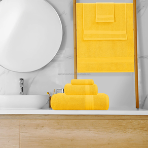 Lightweight 600gsm Quick Dry Cotton Bath <b>Towels</b> Super Absorbent <b>Set</b> for <b>Bathroom</b> and Hotel Use - Product Image 3