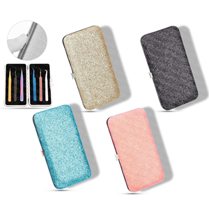 Pinzas de Acero Inoxidable de Alta Calidad para Extensión de Pestañas, Estuche Magnético de 3 Piezas, Punta Suave, Precisión Delicada, Diferentes Colores - Product Image 3