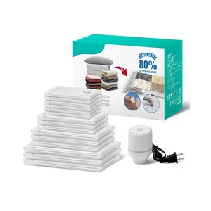 Paquete de 15 Bolsas de Almacenamiento al Vacío, Ahorro de Espacio, Sellado Hermético con Cierre, Compresión, Jumbo, Grande, Mediano, Pequeño, en Rollo - Product Image 4