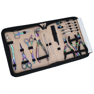 Hair <b>Thinning</b> Pliers Professional Salon Texturizing Feather Blade Guard Surgical Grade Stainless Steel Rainbow Supplier Hair - Product Image 1