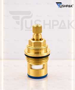 Conector de Cerámica y Latón Natural de 15 mm para Sistemas de Plomería, Cartucho de Control de Agua Duradero, Construcción Robusta y Confiable - Product Image 2
