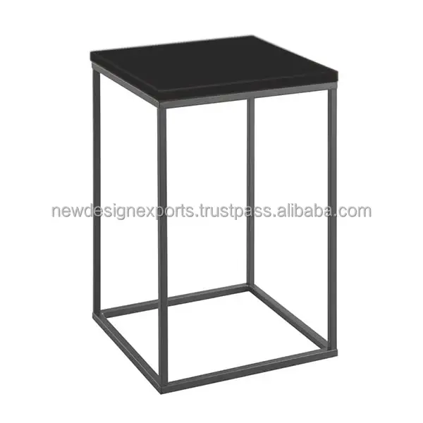 Mesa de canto de mesa de metal lateral